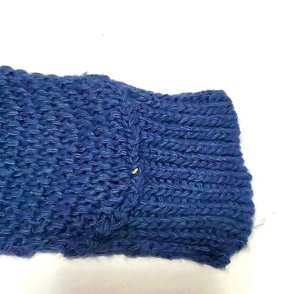 American Eagle Blue Gray Boho Lagenlook Oversized Beachy Open Knit Sweater - Picture 6 of 11